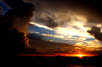 Sunset over Everglades